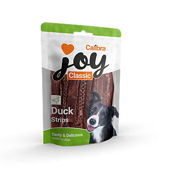CALIBRA Joy dog classic duck strips kachní plátky 500 g (Sušené maso pro psy)