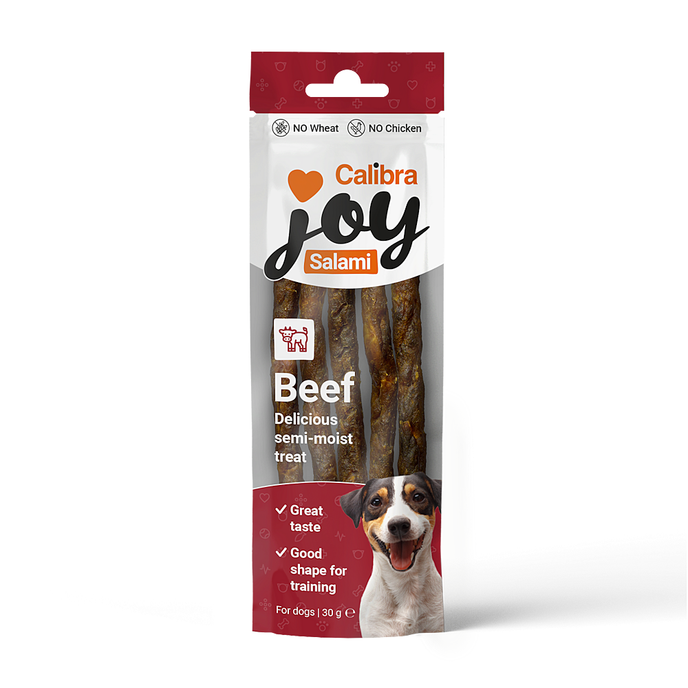 CALIBRA Joy dog salami beef hovězí tyčinky 30 g