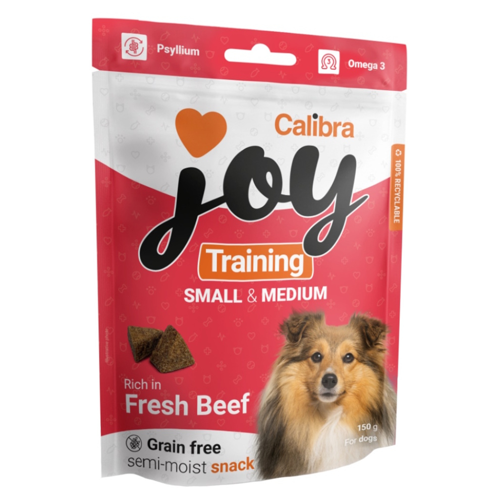 CALIBRA Joy Training S&M Beef pamlsky pro psy 150 g