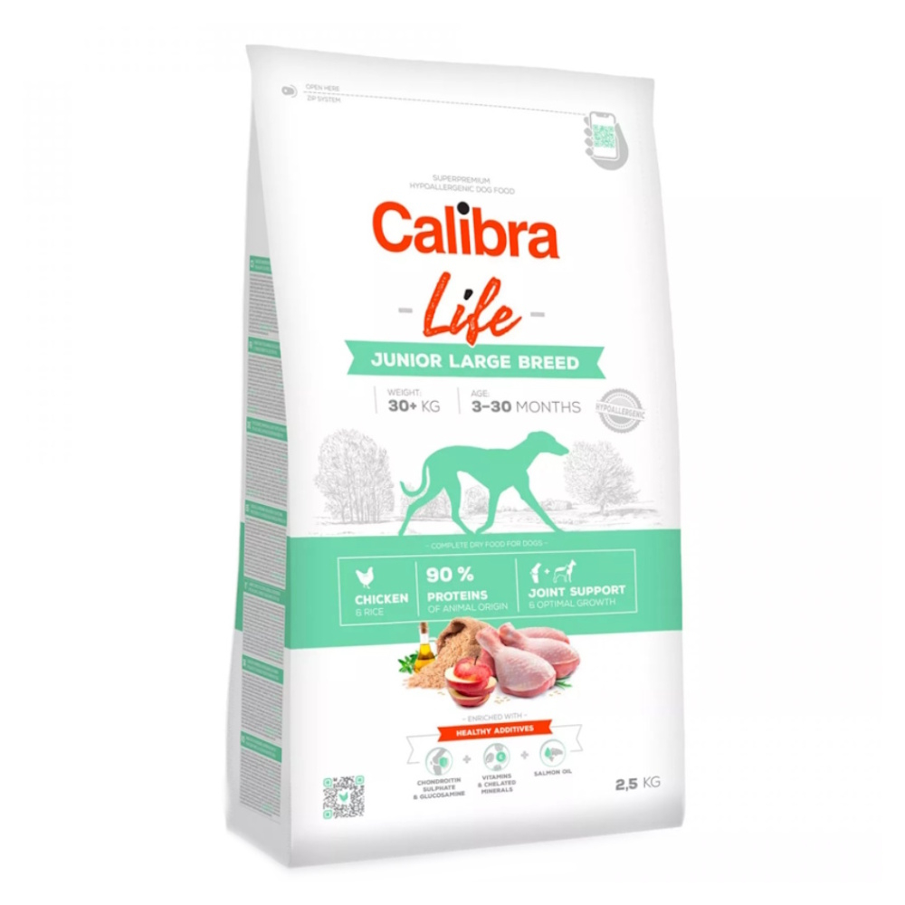 E-shop CALIBRA Life Junior Large Breed Chicken granule pro psy 1 ks, Hmotnost balení: 12 kg