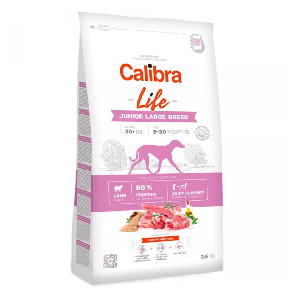 E-shop CALIBRA Life Junior Large Breed Lamb granule pro psy 1 ks, Hmotnost balení: 2,5 kg