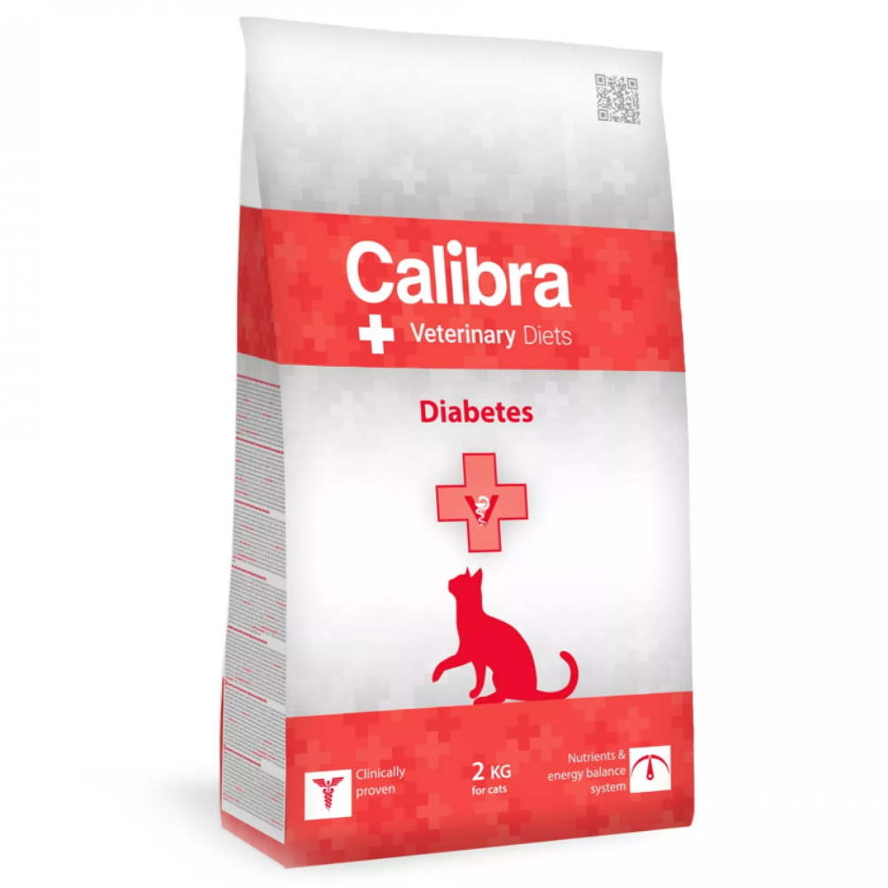 Levně CALIBRA Veterinary Diets Diabetes granule pro kočky, Hmotnost balení: 2 kg