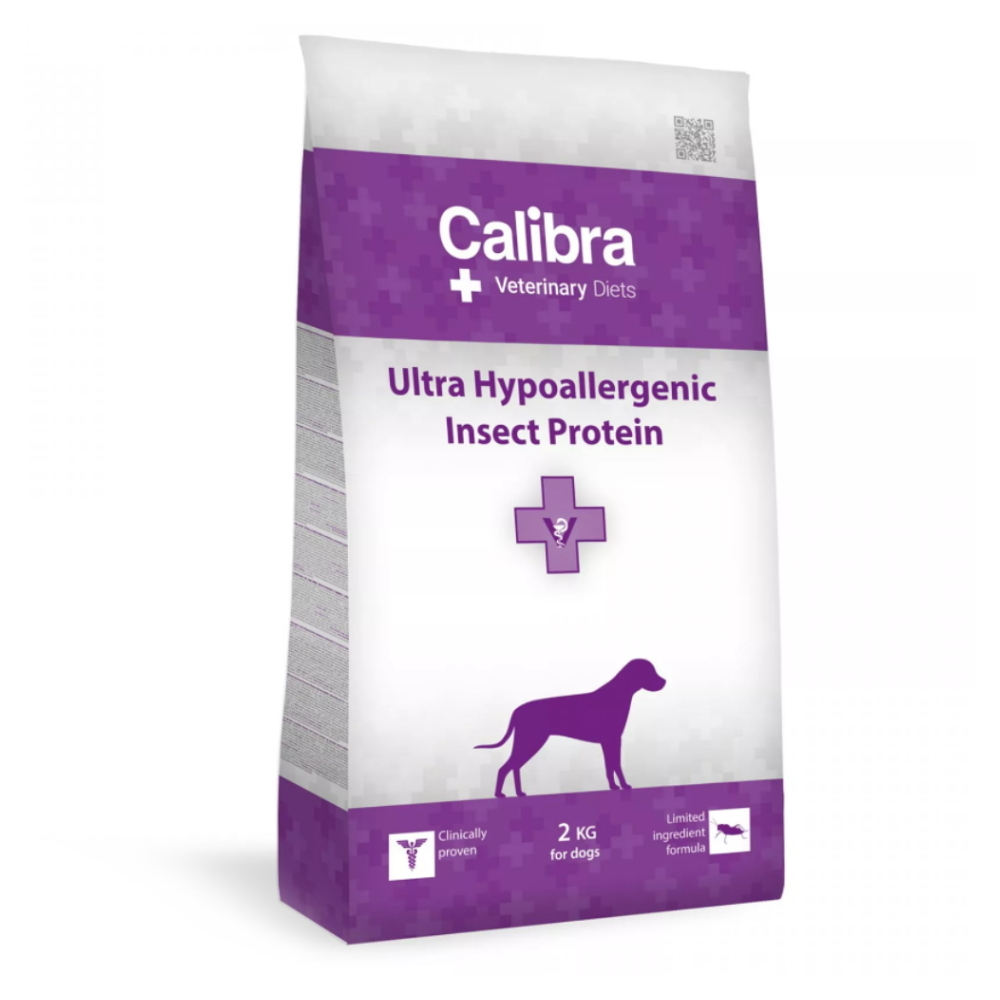 E-shop CALIBRA Veterinary Diets Ultra Hypoallergenic Insect granule pro psy, Hmotnost balení: 2 kg