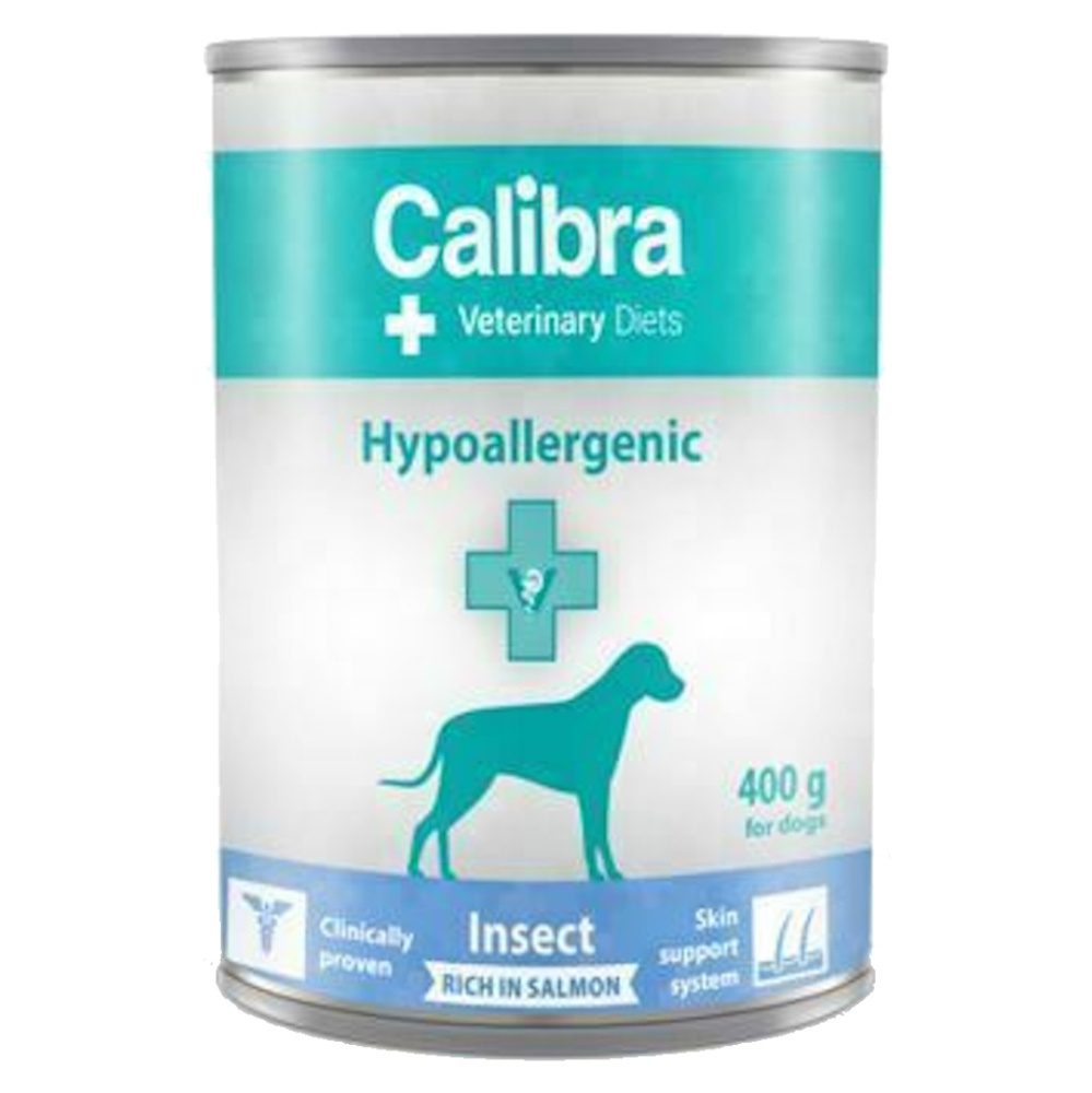 Levně CALIBRA Vet. Diets Hypoallergenic konzerva pro psy Insect&Salmon 400 g