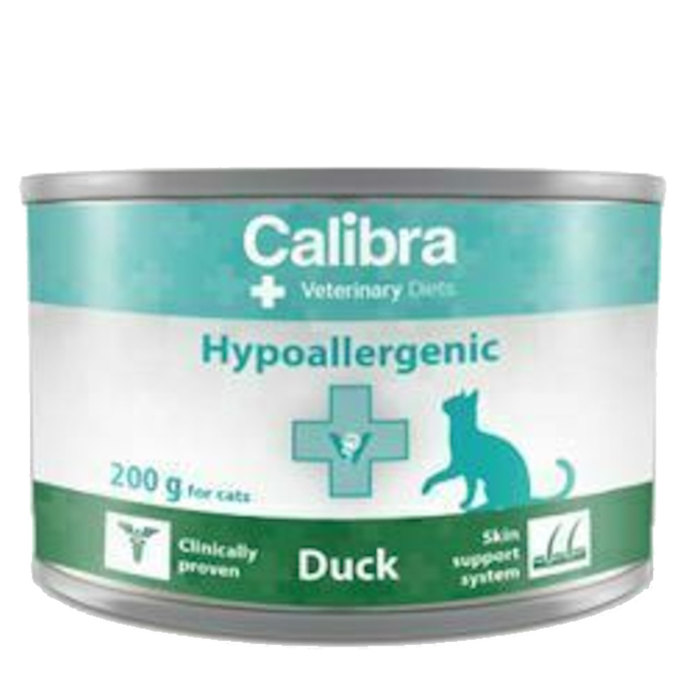 E-shop CALIBRA Veterinary Diets Hypoallergenic konzerva pro kočky Duck 200 g