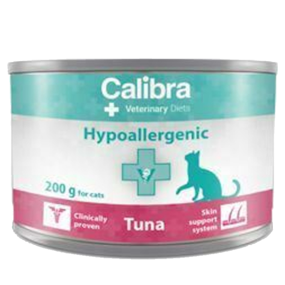 Levně CALIBRA Veterinary Diets Hypoallergenic konzerva pro kočky tuňák 200 g