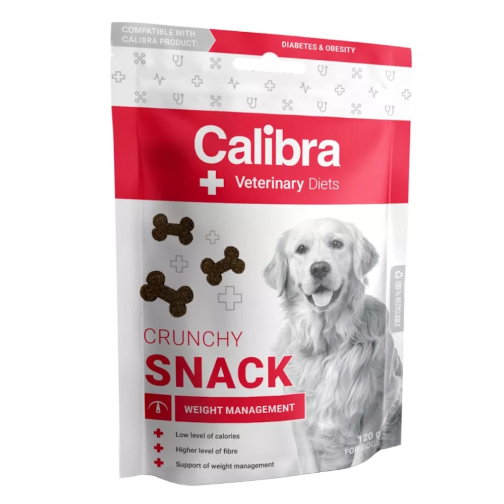 Levně CALIBRA Veterinary Diets Snack Weight Management pamlsky pro psy 120 g