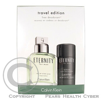 Calvin Klein Eternity For Men - toaletní voda s rozprašovačem 100 ml + tuhý deodorant 75 ml