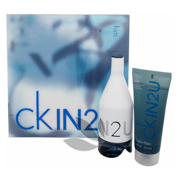 Calvin Klein In2U For Him - toaletní voda s rozprašovačem 100 ml + sprchový gel 100 ml