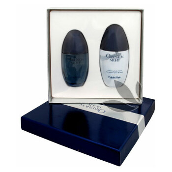 Calvin Klein Obsession Night - parfémová voda s rozprašovačem 100 ml + tělové mléko 200 ml