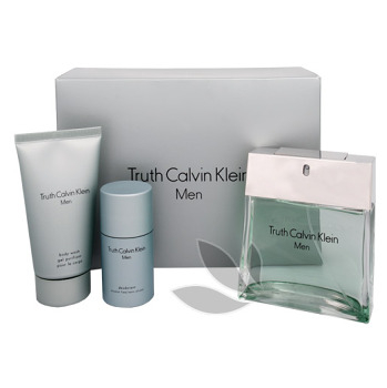 Calvin Klein Truth for Men - toaletní voda s rozprašovačem 100 ml + sprchový gel 75 ml + tuhý deodorant 25 ml