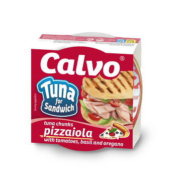 CALVO Sandwich pizzaiola tuňák s rajčaty bazalkou a oreganem 142 g