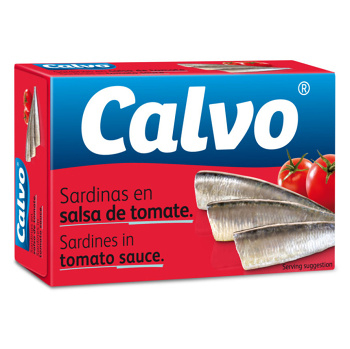 CALVO Sardinky v rajčatové omáčce 120 g