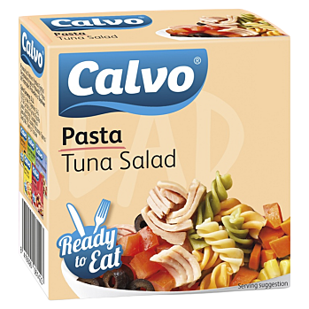CALVO Těstovinový salát s tuňákem 140 g (Rybí konzervy) - Vícesložkové