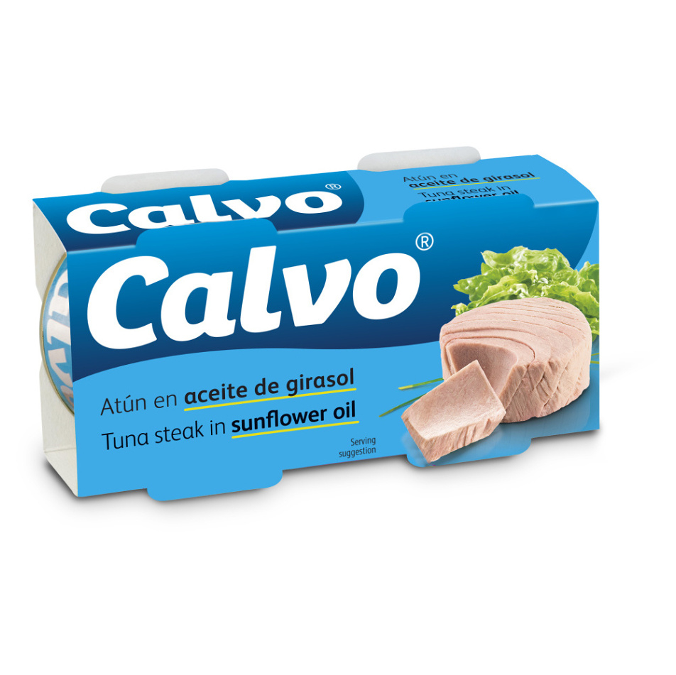 E-shop CALVO Tuňák ve slunečnicovém oleji 2 x 80 g