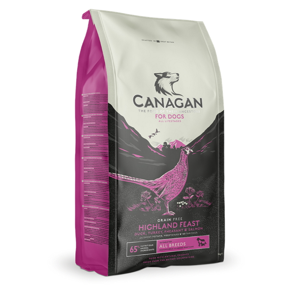 E-shop CANAGAN Highland Feast granule pro psy, Hmotnost balení: 12 kg