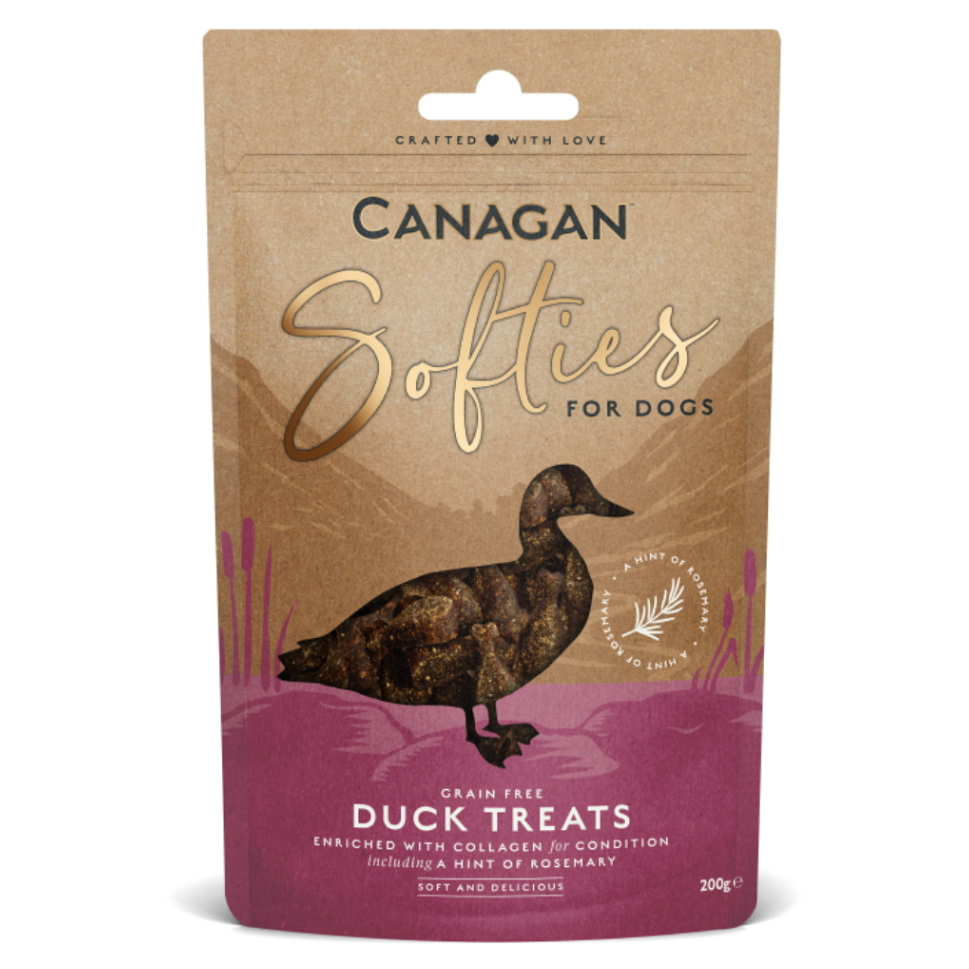 Levně CANAGAN Softies duck treats pamlsky pro psy 200 g