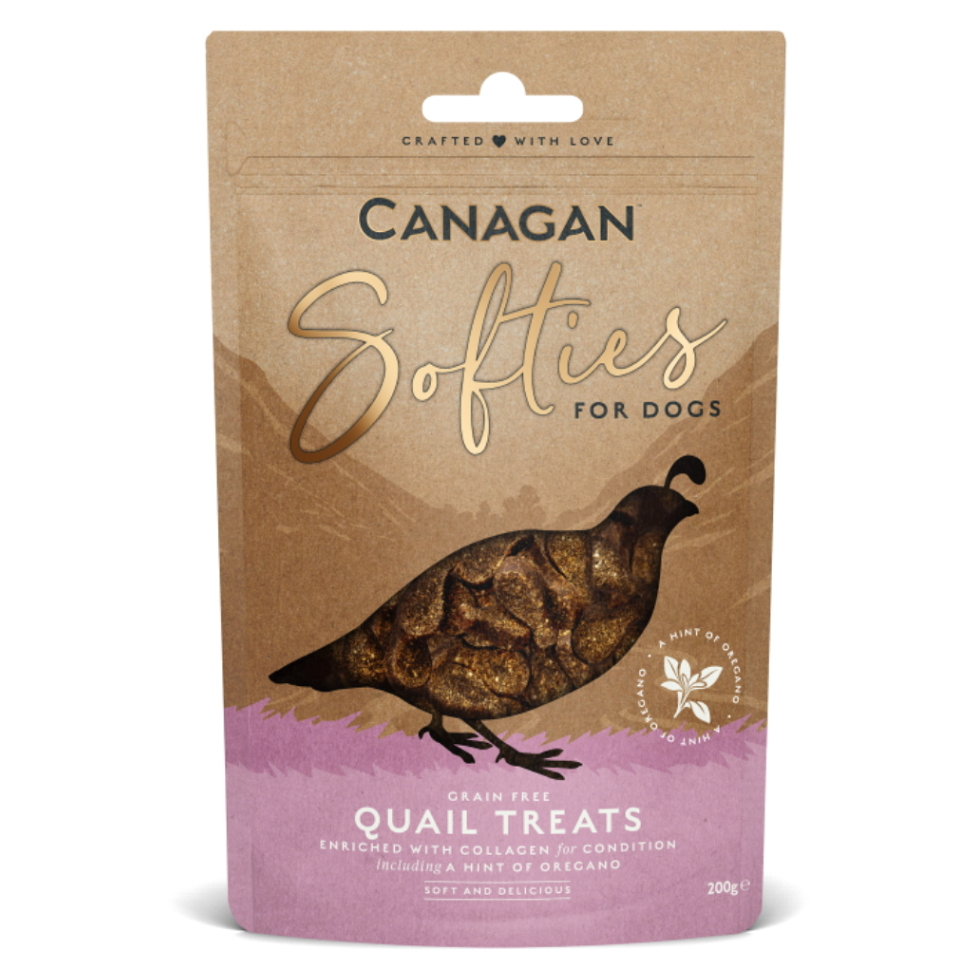 Levně CANAGAN Softies quail treats pamlsky pro psy 200 g