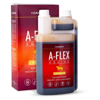 CANAMI A-Flex EQUINE + Bromelain 1000 ml (Veterinární doplňky stravy pro koně)