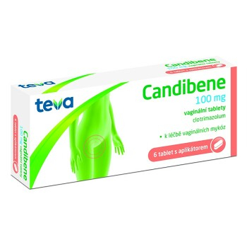 CANDIBENE Vaginální tabletky 100 mg 6 tablet