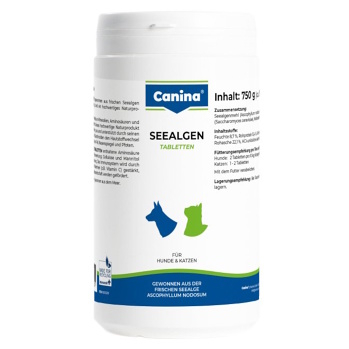 CANINA Mořská řasa 750 tablet (Veterinární doplňky stravy na srst)