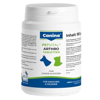 CANINA Petvital Arthro-Tabs 180 tablet (Veterinární doplňky stravy na růst)