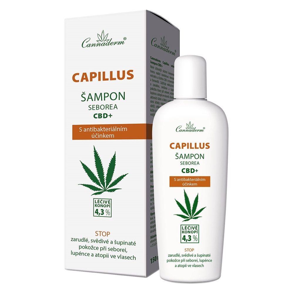 CANNADERM CAPILLUS seborea Šampon na vlasy CBD+ 150 ml
