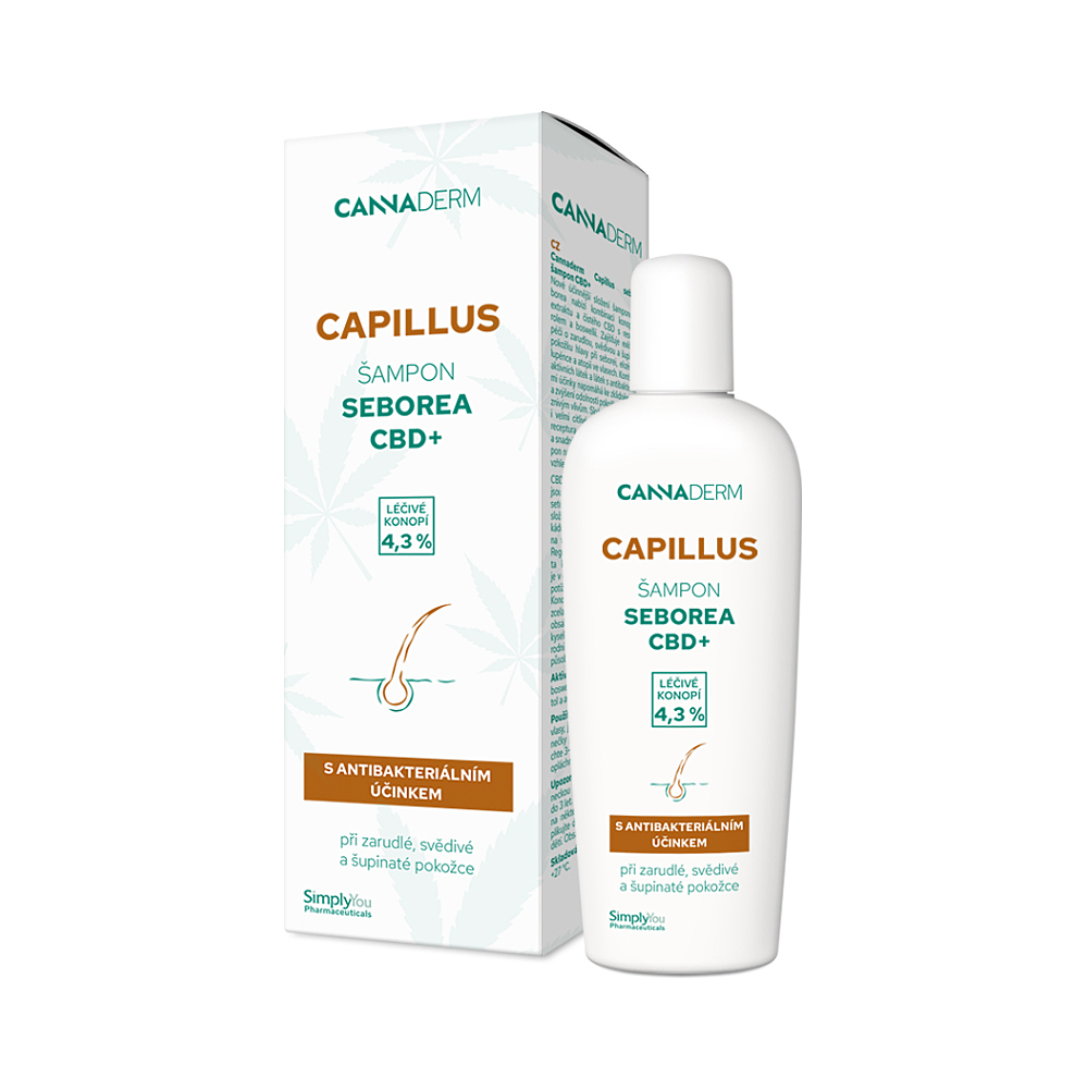 CANNADERM CAPILLUS seborea Šampon na vlasy CBD+ 150 ml