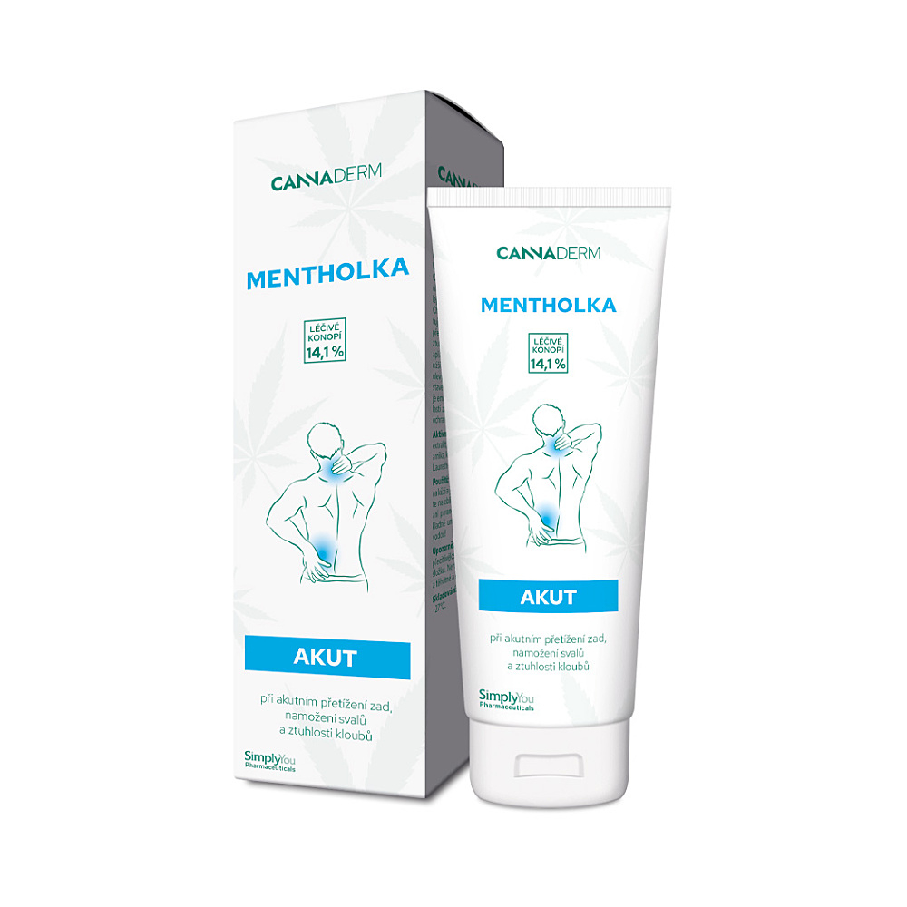 CANNADERM Mentholka AKUT Chladivé mazání 125 ml