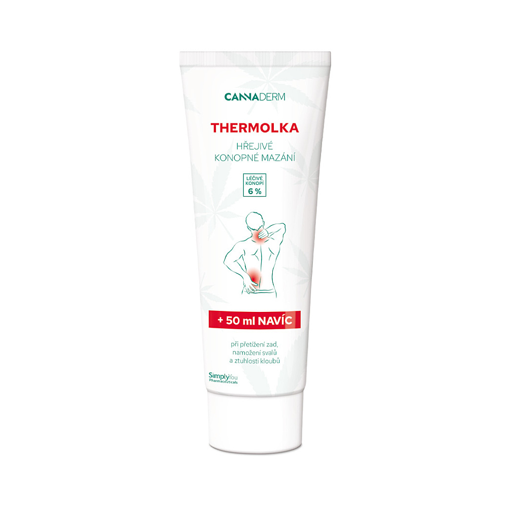 CANNADERM Thermolka hřejivé konopné mazání 250 ml