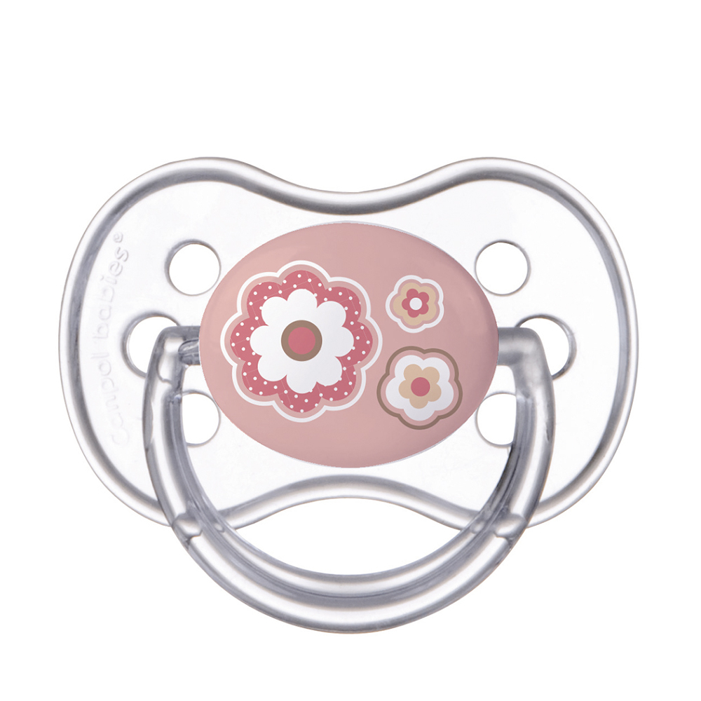 E-shop CANPOL BABIES Dudlík silikonový symetrický NEWBORN BABY 0-6m růžový