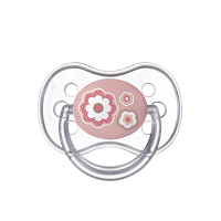 CANPOL BABIES Dudlík silikonový symetrický NEWBORN BABY 0-6m růžový