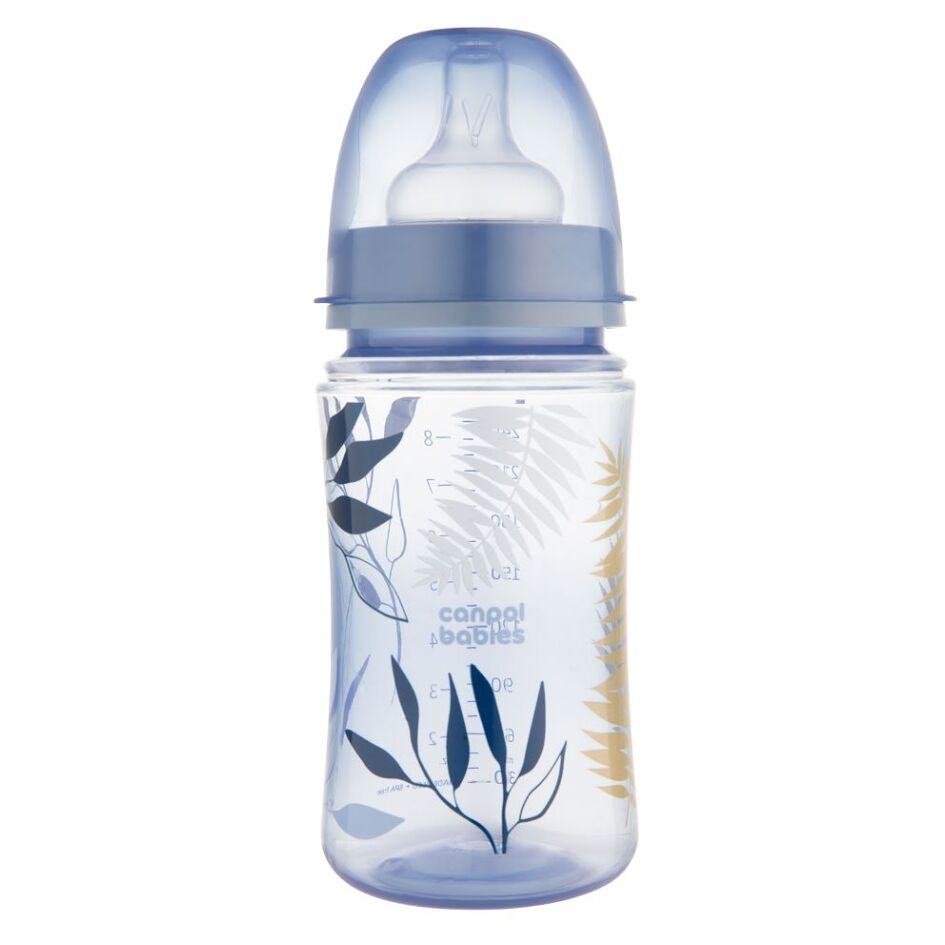 CANPOL BABIES Antikoliková lahev EasyStart GOLD modrá 240 ml