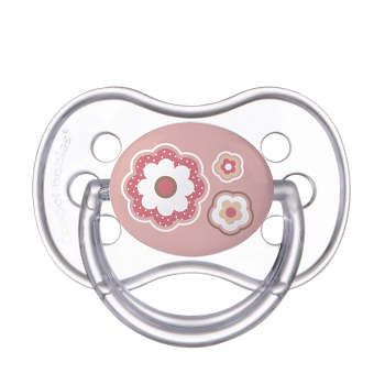 CANPOL BABIES Dudlík silikonový symetrický NEWBORN BABY 6-18m růžový