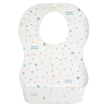 CANPOL BABIES Bryndák voděodolný jednorázový s kapsou 10 kusů (Bryndáky) - Hygienické, Jednorázové