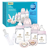 CANPOL BABIES Dárková sada pro novorozence ROYAL BABY růžová