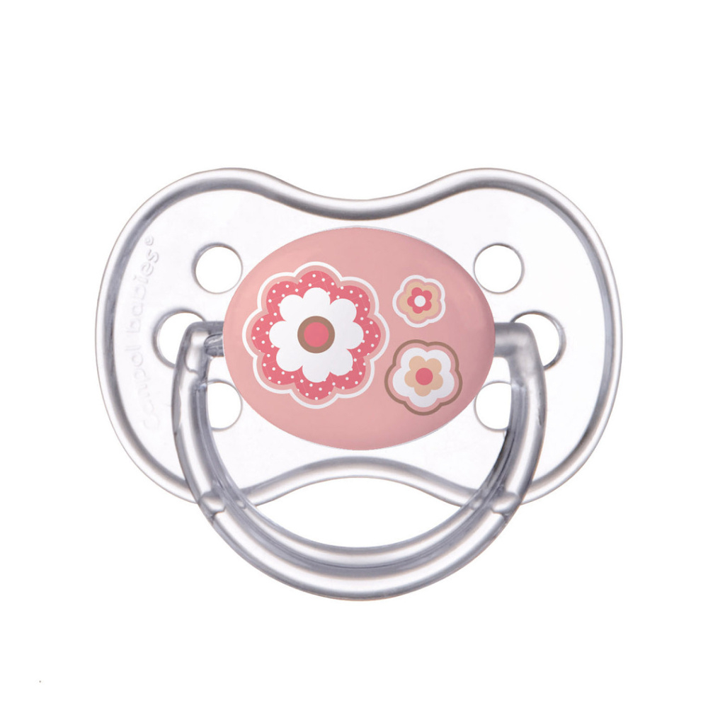 E-shop CANPOL BABIES Dudlík silikonový symetrický NEWBORN BABY 18+m růžový