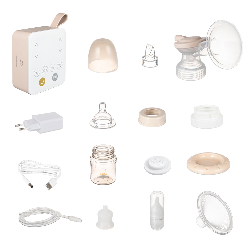 E-shop CANPOL BABIES Dvojitá elektrická odsávačka mateřského mléka 2v1 s nosním nástavcem ExpressCare