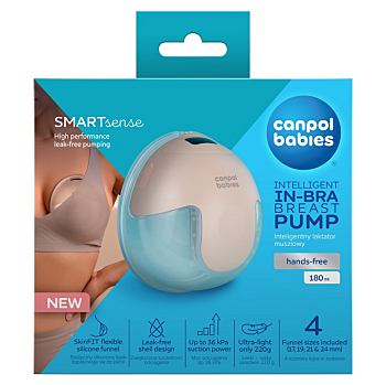 CANPOL BABIES SmartSense elektrická odsávačka mléka do podprsenky (Odsávačky mléka) - Elektrické