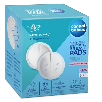 CANPOL BABIES Jednorázové vložky do podprsenky 30 kusů (Prsní vložky)