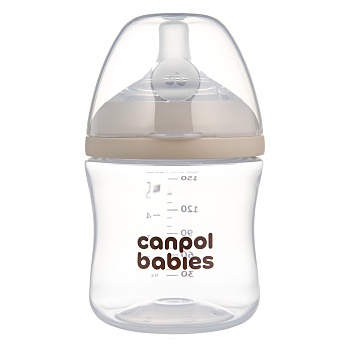 CANPOL BABIES Lahev antikoliková natural shape 0m+ 150 ml (Kojenecké lahve) - Antikolikové