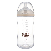 CANPOL BABIES Lahev antikoliková natural shape 9m+ 330 ml