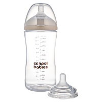 CANPOL BABIES Lahev antikoliková natural shape 3m+ 260 ml