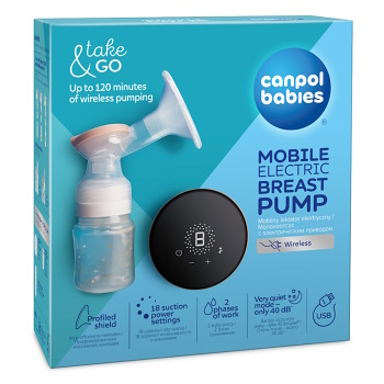 CANPOL BABIES Přenosná elektrická odsávačka mateřského mléka Take&Go (Odsávačky mléka)