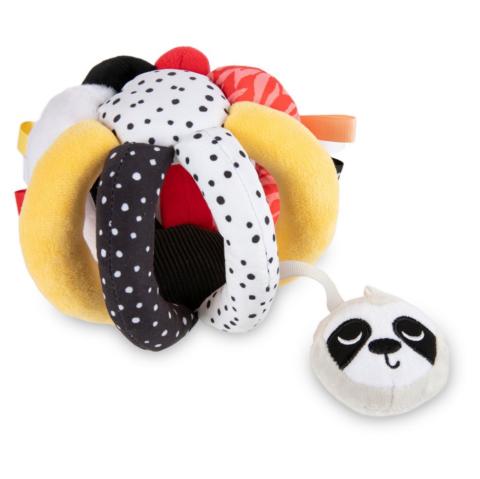 Levně CANPOL BABIES BabiesBoo senzorický míček lenochod s chrastítkem a pískátkem