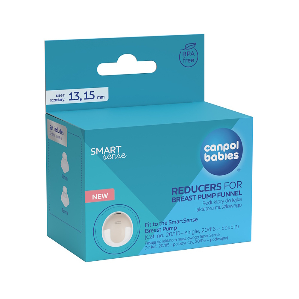 CANPOL BABIES Silikonové vložky 13/15 mm k odsávačce mléka SmartSense
