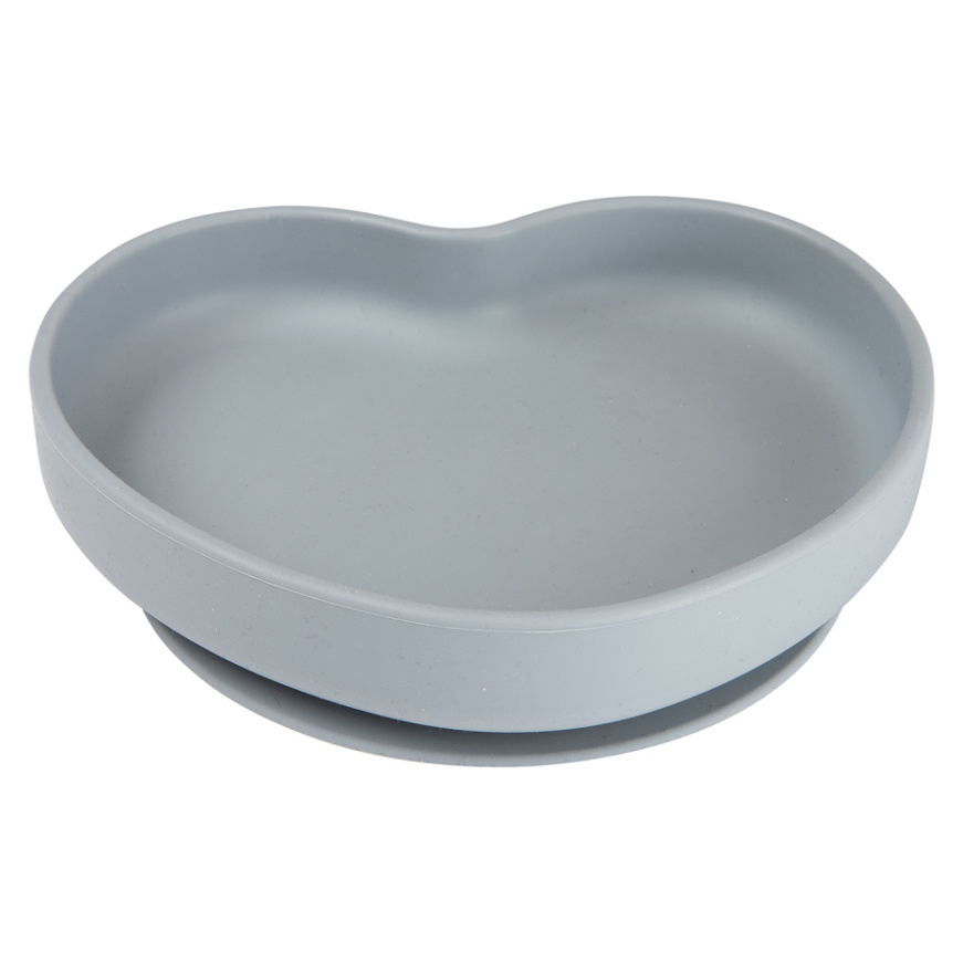 E-shop CANPOL BABIES Silikonový talíř s přísavkou srdce modrý
