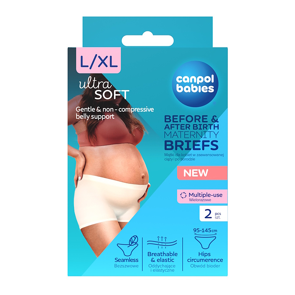 CANPOL Babies těhotenské a poporodní kalhotky 2v1 L/XL 2 ks