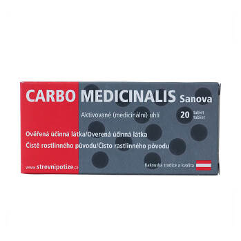 SANOVA Carbo Medicinalis 20 tablet