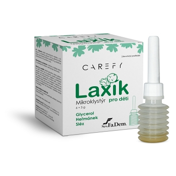 CAREFY Laxík mikroklystýr pro děti 6 x 3g (Prostředky na zácpu)